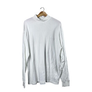 Vintage Men's Columbia White Long Sleeve Shirt XL